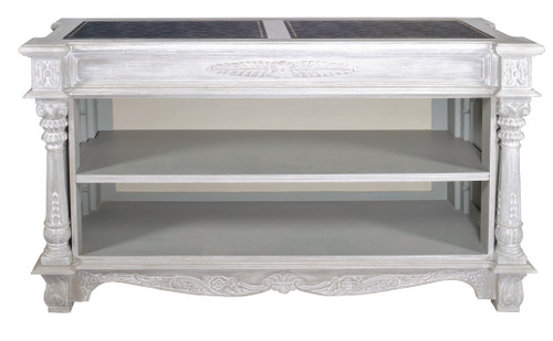 Mystique Gray Monarch Bookcase Close Up Image