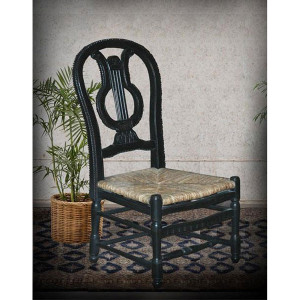 Lyre Side Chair   BK
