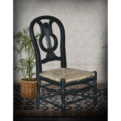 Lyre Side Chair   BK