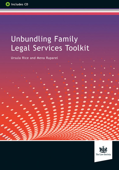 Unbundling Family Legal Services Toolkit paperback + CD cover – published by The Law Society
