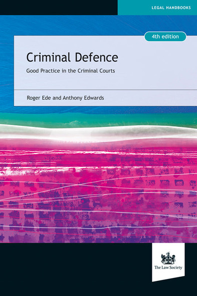 Criminal Defence 4th Edition paperback cover – published by The Law Society