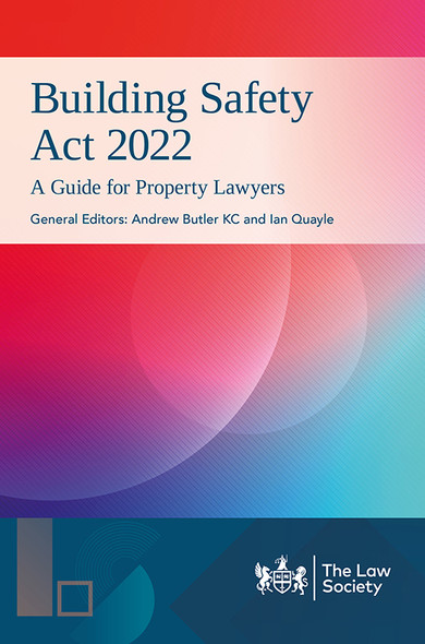 Building Safety Act 2022 eBook cover – published by The Law Society