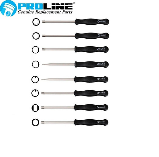  Proline® Carburetor Tool Adjustment Screwdriver  8 pcs For Stihl Husqvarna Echo Poulan MTD Ryobi 