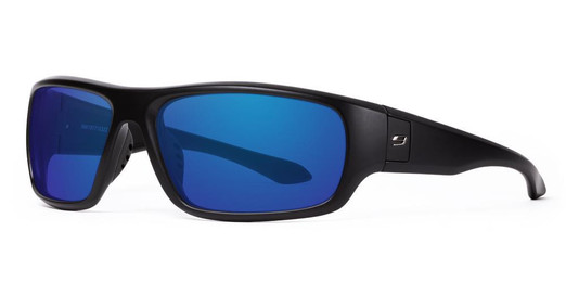  NINES® Polarized Sunglasses Apache Black | Blue Mirror Glass Lens AP014-G 