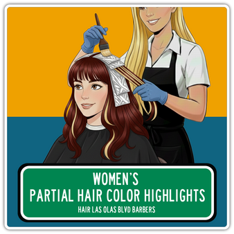Women's Partial Hair Color Highlights