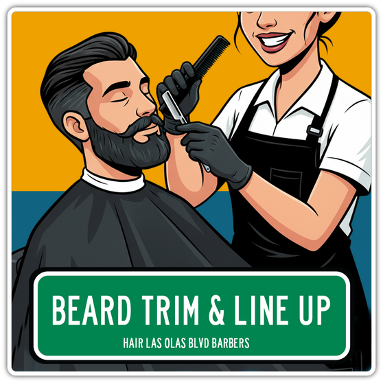 Beard Trim & Line Up - Hair Las Olas Blvd Barbers