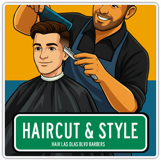 Haircut & Style - Hair Las Olas Blvd Barbers
