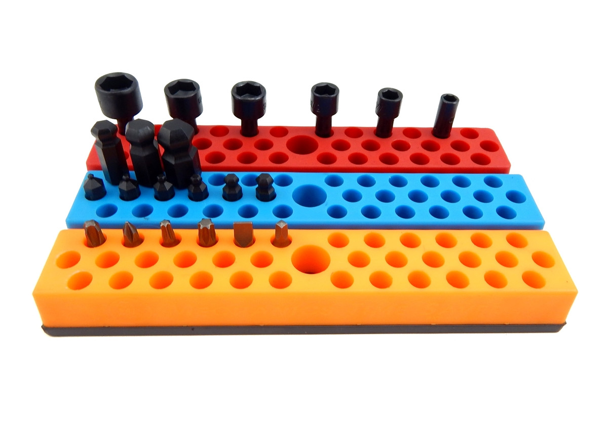 Mechanics Time Saver 1/4 In Drive Lock A Socket Magnetic Rail Rack MTS USA Made