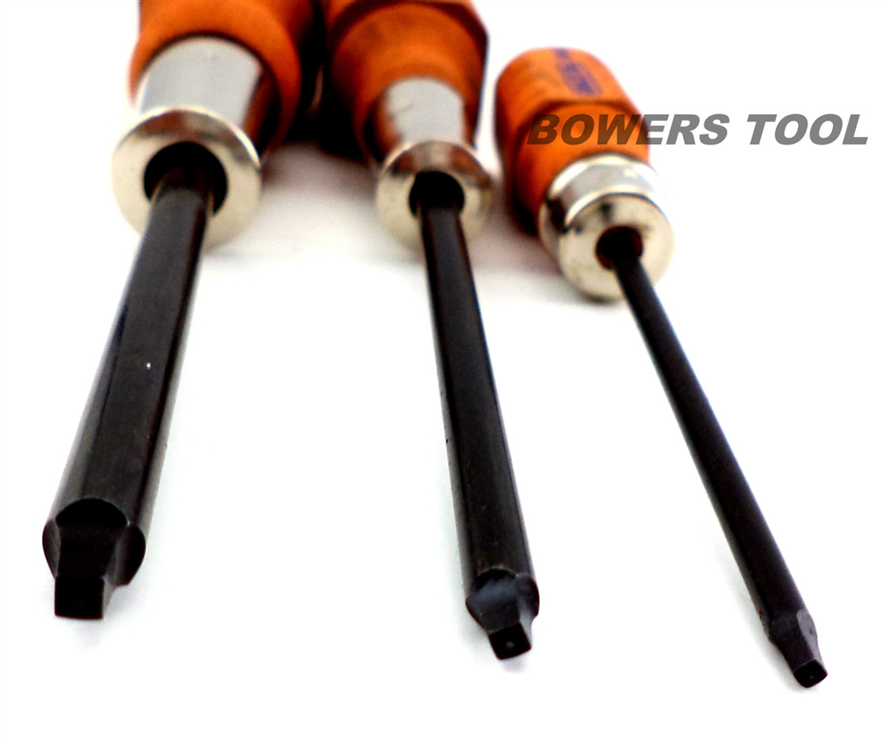 Grace 3pc Square Robertson Wood Handle Screwdriver Set USA Made