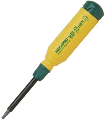 Megapro Hex 15 in 1 Milti Bit Screwdriver 2-6mm Metric 3/32-1/4 in