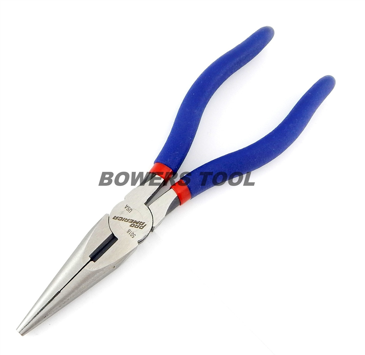 Pro America 7 in. Long Needle Nose Pliers Chain w Cutter MADE IN