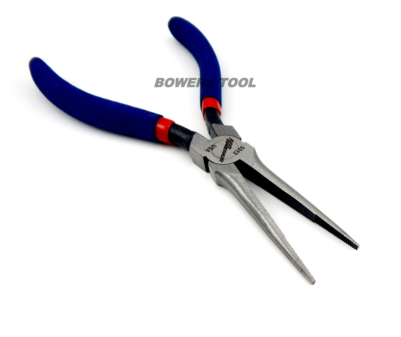 Pro America Kal Tool 7” Long Needle Nose Pliers 45° Curve Bend Jewelry USA MADE 