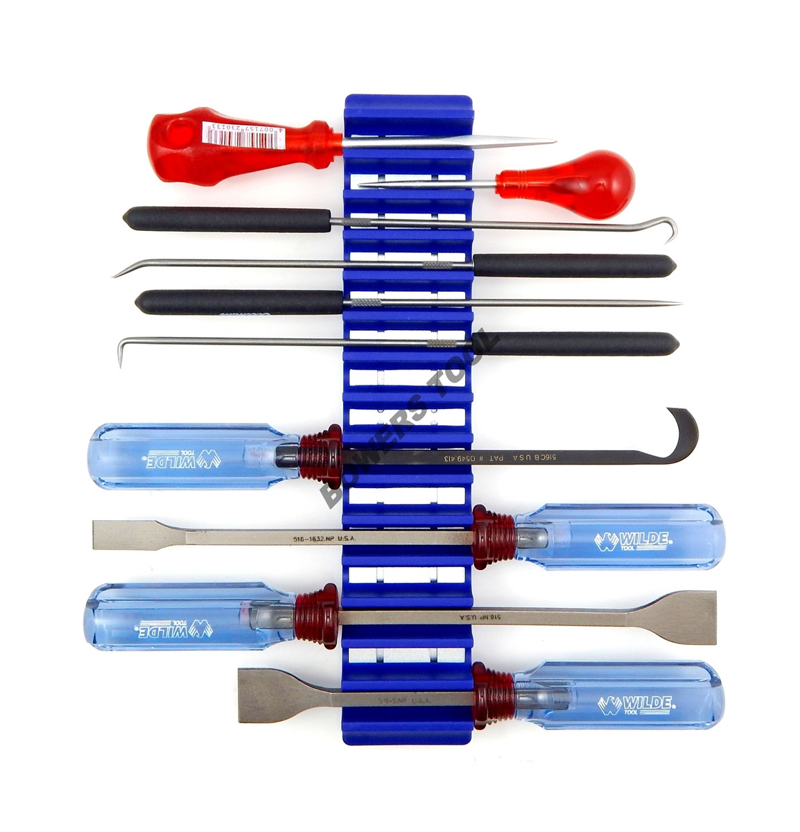 Capri Tools Schraubenschlüssel-Organizer – 12 Slots, Mit Halterungen, Blau, Aus Polyurethan