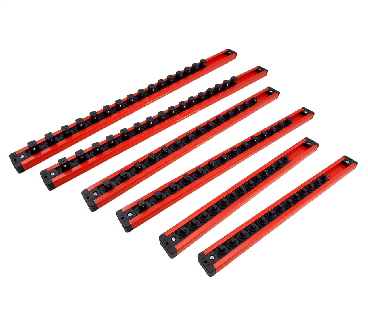 Mechanics Time Saver 1/4 3/8 1/2 Drive Lock A Socket Magnetic Rail Rack Set  MTS 1