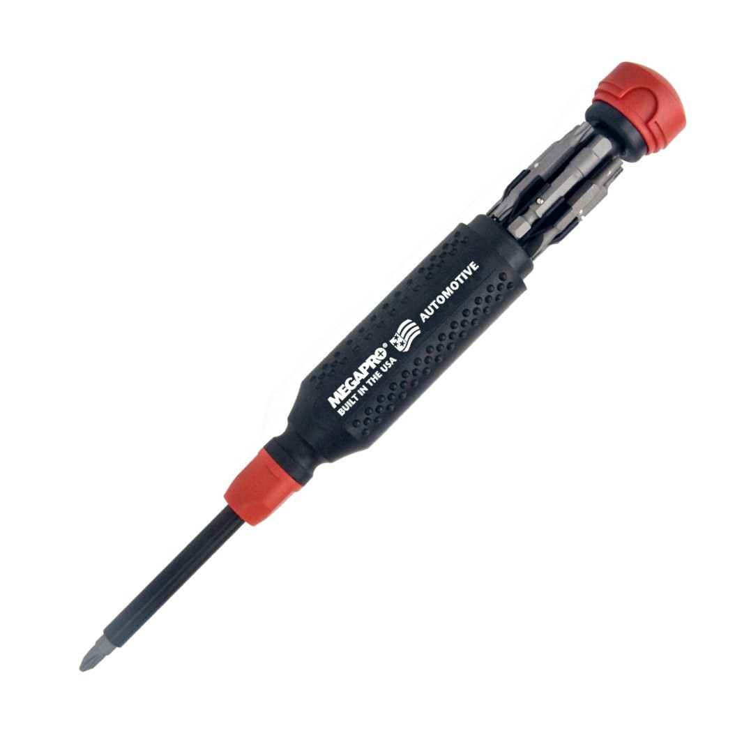 牧P Megapro Automotive Milti Bit Screwdriver Phillips Flat Torx Valve
