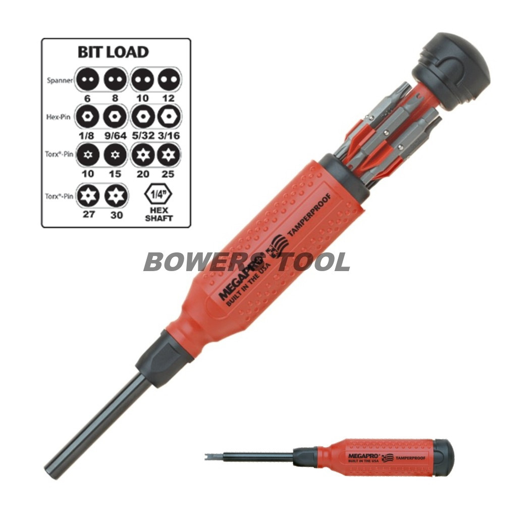 Megapro Original Tamperproof & Hex Milti Bit Screwdriver Set Torx
