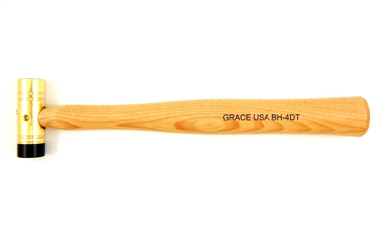 Grace USA 4oz Brass Hammer Delrin Tip Gunsmith Gun Care Machinist