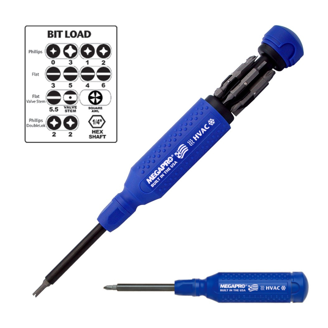 Megapro MegaLok Quick Connect 1/4 In Drive Multi Bit Screwdriver Torx Square Usa - Foto 3