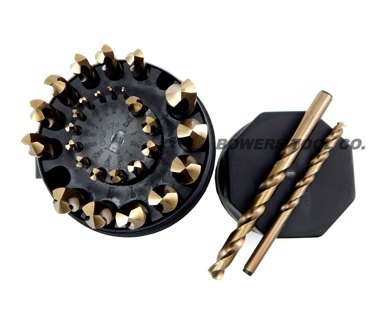 Coffret De 29 Forets Et Embouts Pas à Pas Cobalt M42 Drill Hog® - Garantie à Vie