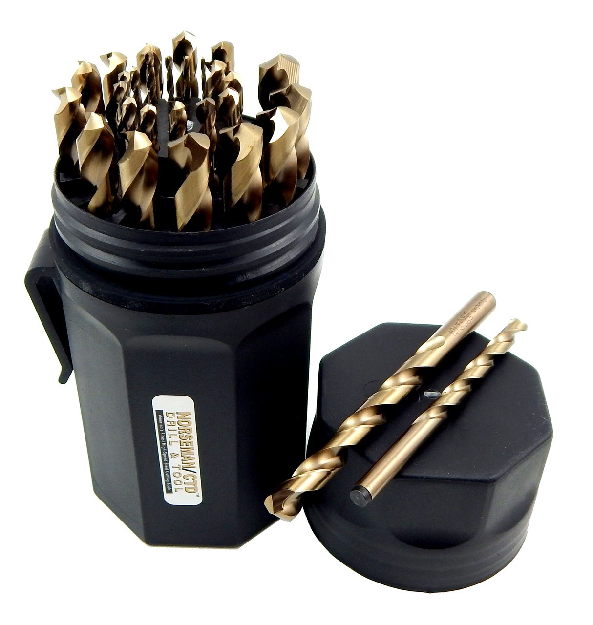 Norseman 29pc COBALT M42 Drill Bit Set 1/16-1/2 Jobber Lengths