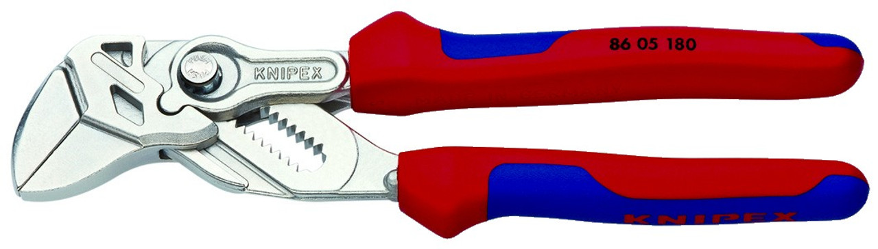Knipex 7-1/4 Pliers Wrench 8605180 Adjustable Wrench w Comfort Grips -  Bowers Tool Co.