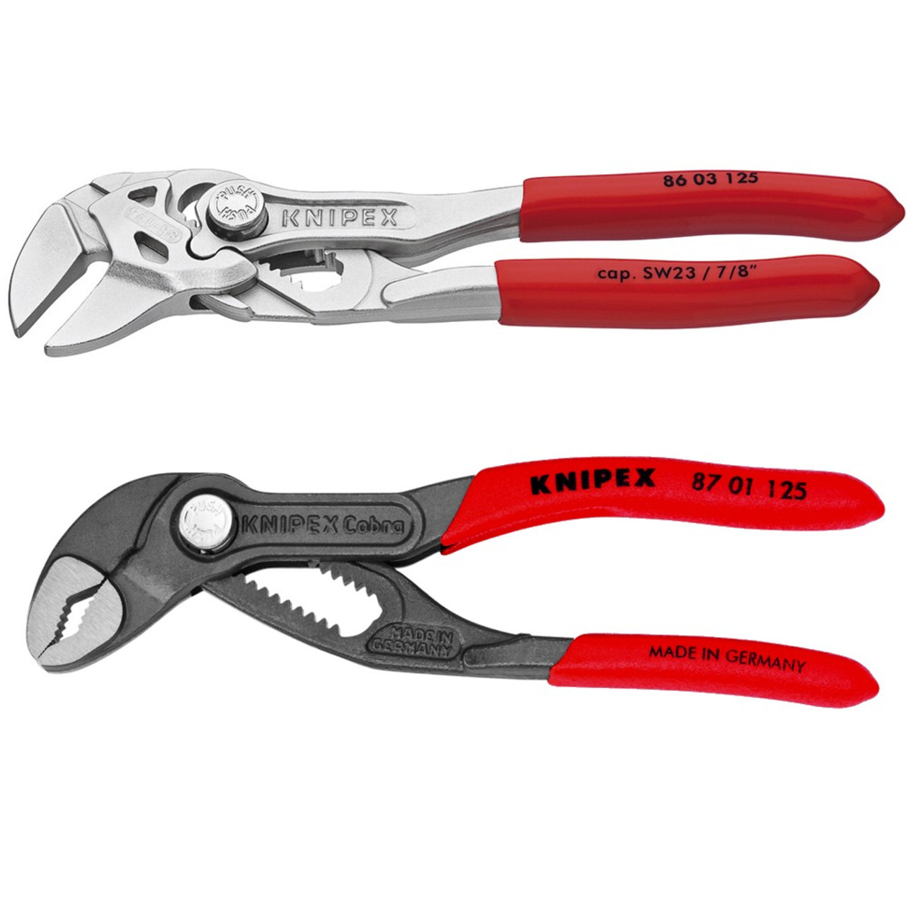 KNIPEX Tools 86 03 125, 5-Inch Mini Pliers Wrench