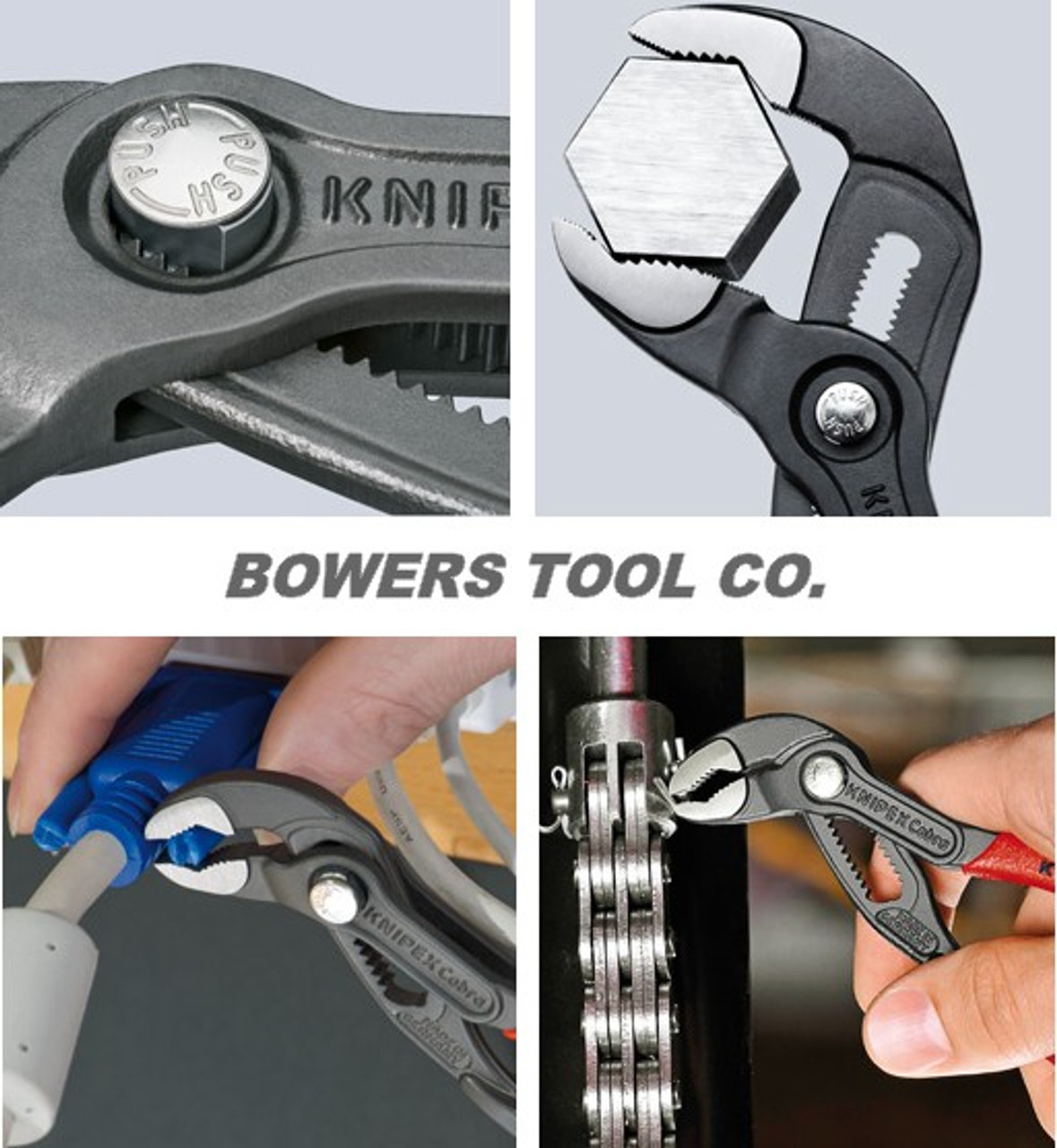 Knipex 71/4" Cobra & Adjustable Pliers Wrench Set w Comfort Grip