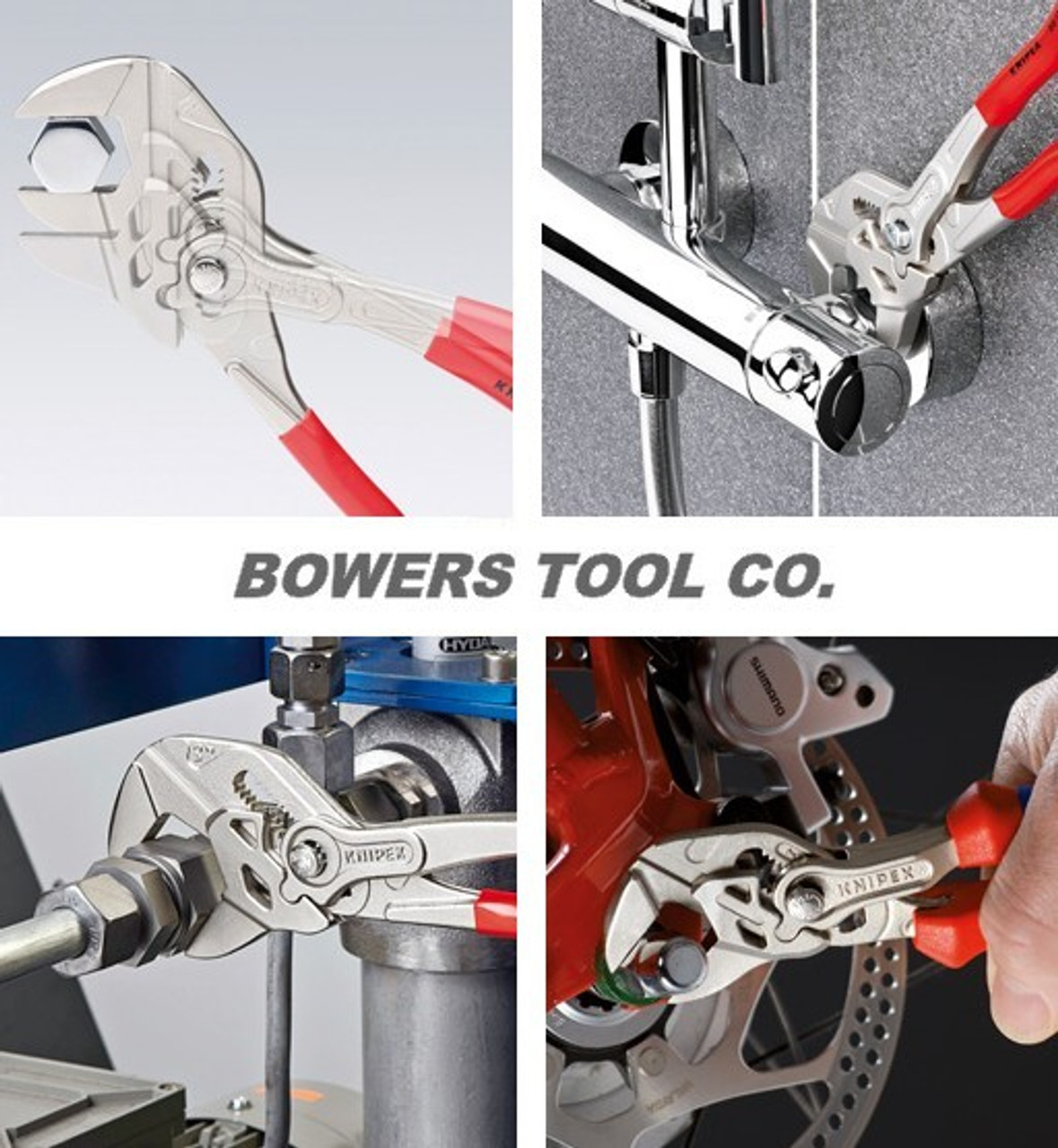 Knipex 7-1/4 Cobra & Adjustable Pliers Wrench Set w Comfort Grip Handles -  Bowers Tool Co.