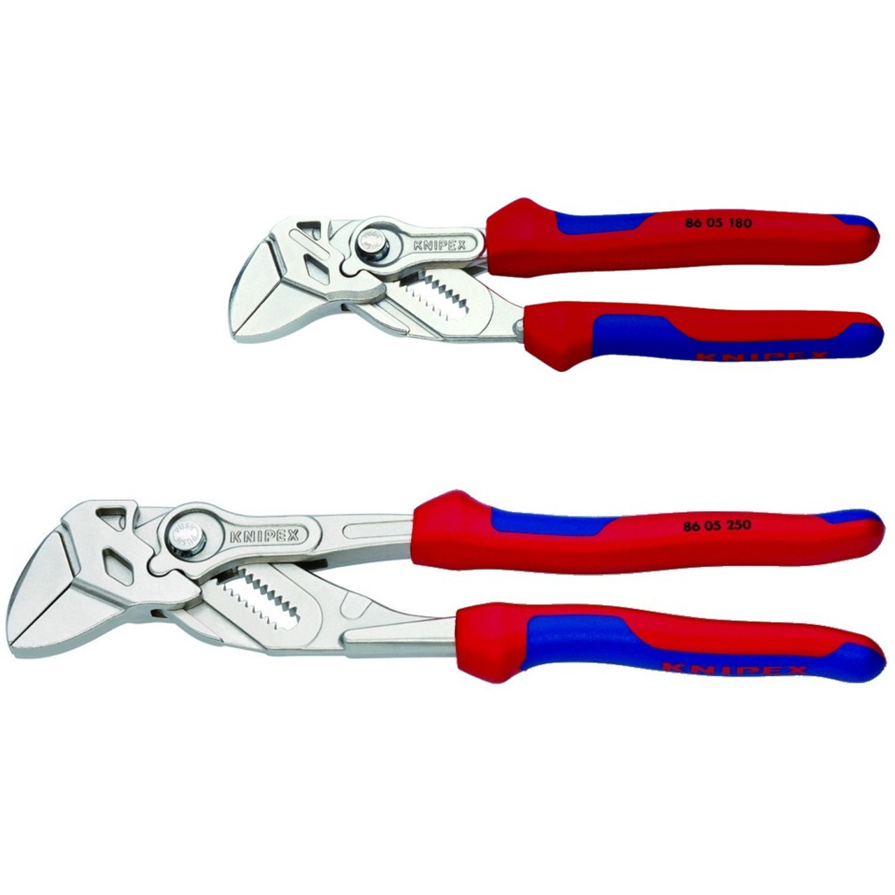 Knipex 7 & 10 Pliers Wrench Set Adjustable Wrench with Comfort