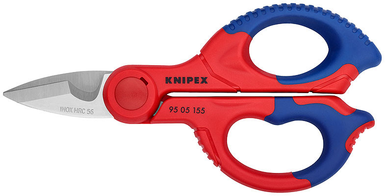Knipex Electrician Shears 9505155 with Cable Cutter and Belt Clip
