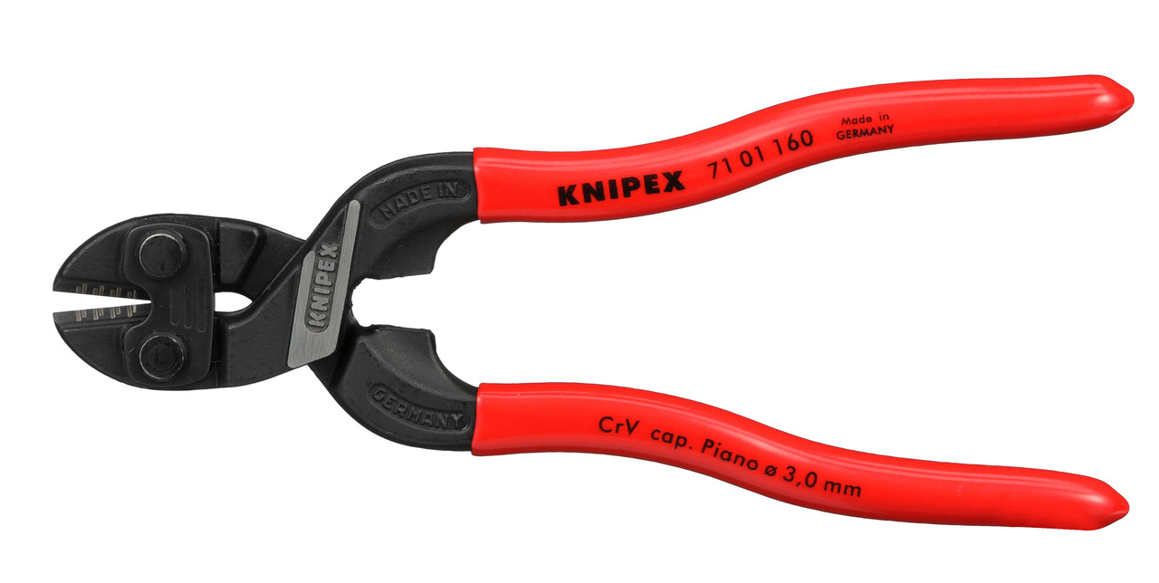 Knipex CoBolt Cutters 7101160 Cuts Cable Bolt Piano Nail - Bowers Tool Co.