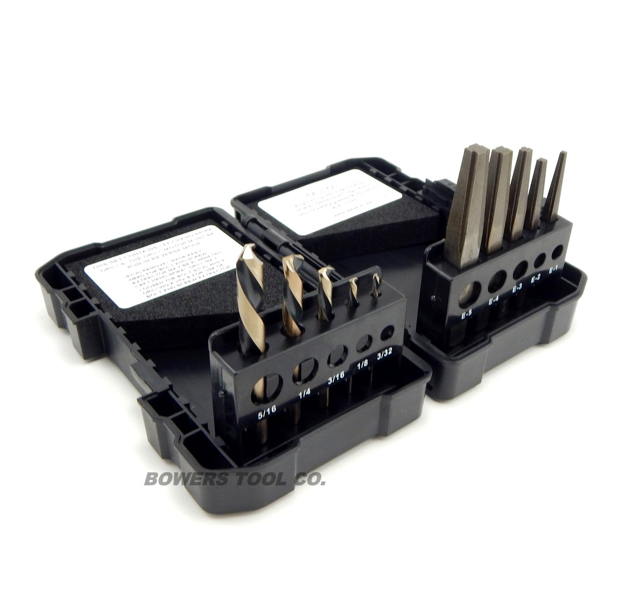 Norseman 10pc Screw & Bolt Extractor EZ Out Set Left Drill Bits 15