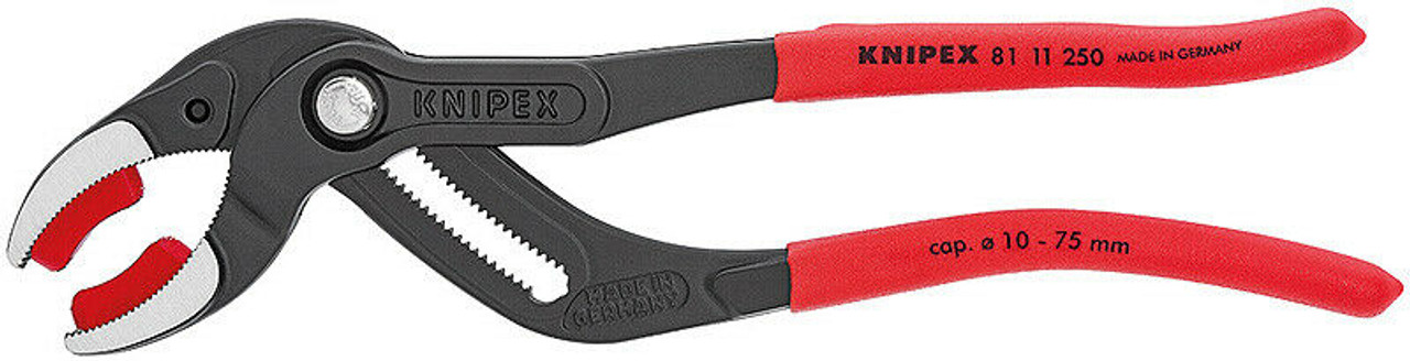 Knipex 10 Soft Jaw Electrical Connector Cannon Plug Gripping Pliers  8111250 - Bowers Tool Co.