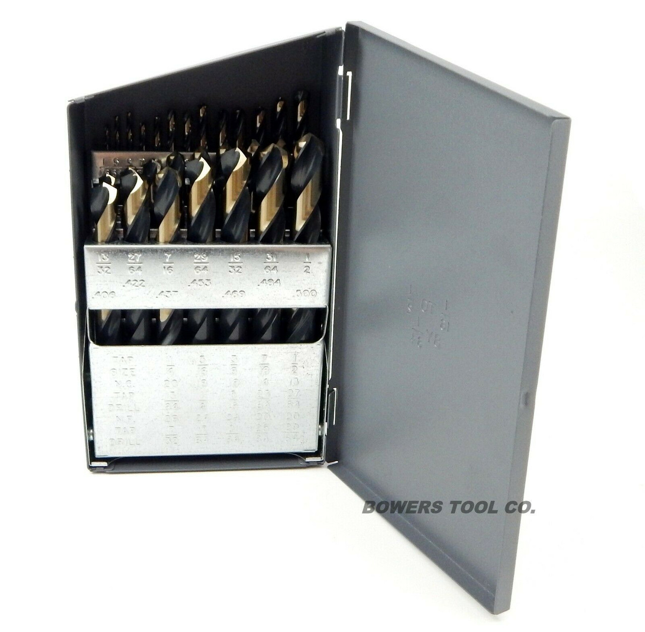 Cle Line 29pc Mechanics Drill Bit Set HI-Molybdenum M7 Black Gold