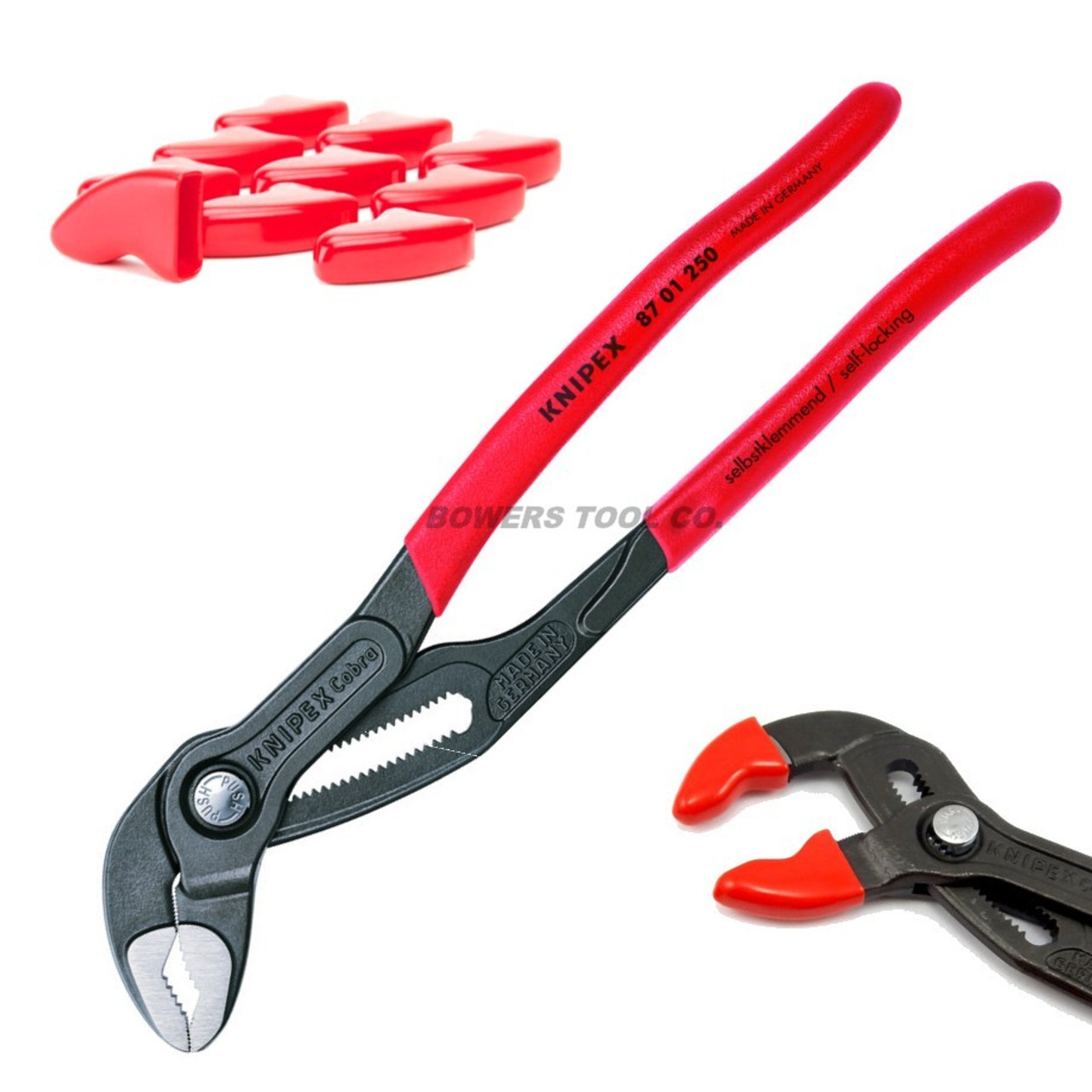 Knipex Cobra 10 Pliers Adjustable Water Pump Plier 8701250 with Jaw  Protectors - Bowers Tool Co.