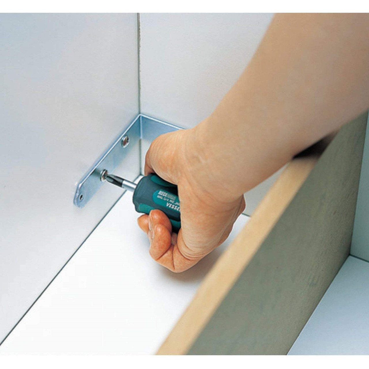 Vessel 8pc Non-Slip Screwdriver Set Magnetic Tip Phillips Impact