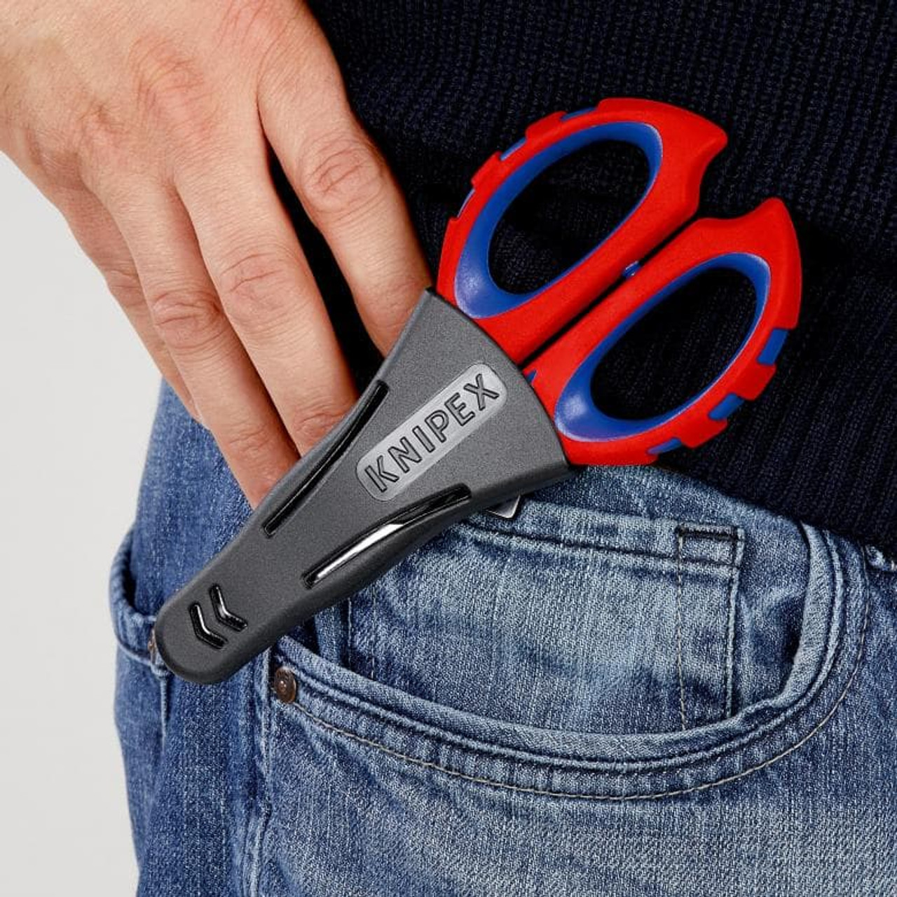 Knipex Electrician Shears 950510 Cable Cutter Crimper Belt Clip