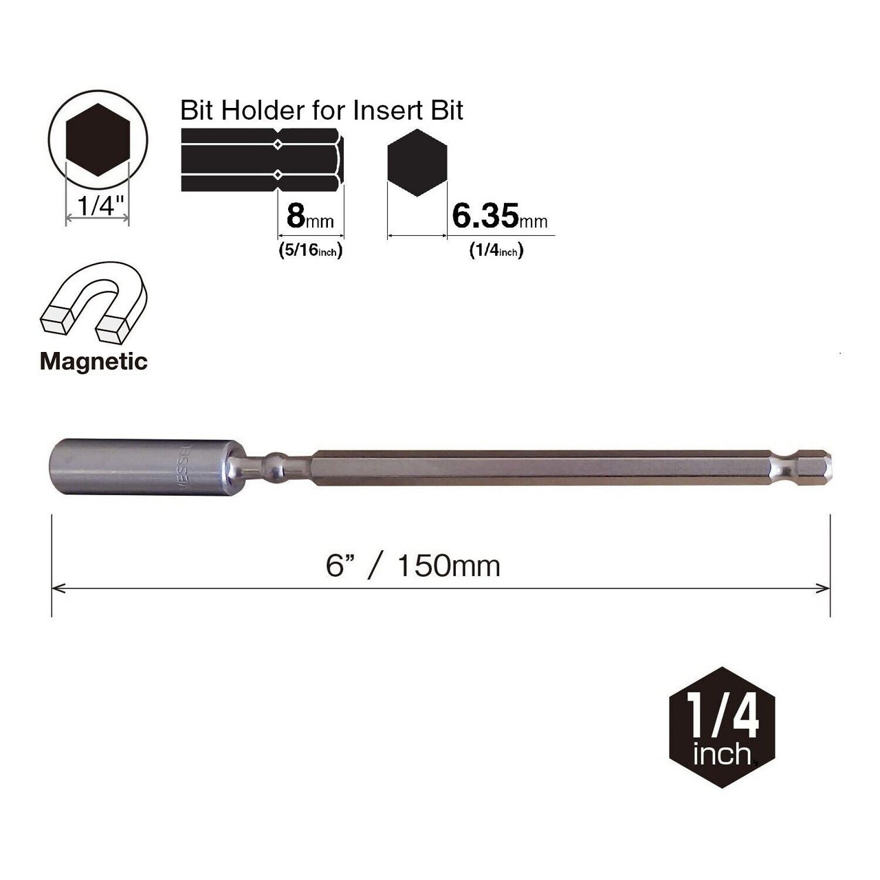 Vessel Magnetic 1/4