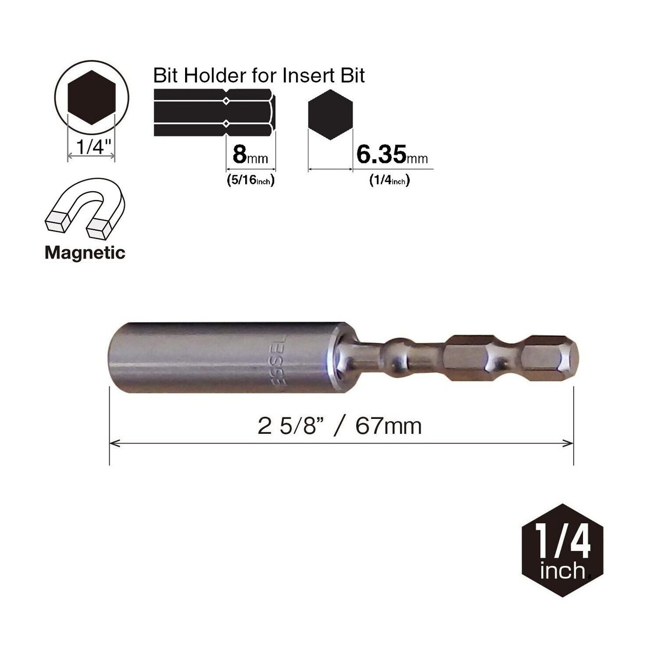 Vessel Magnetic 1/4
