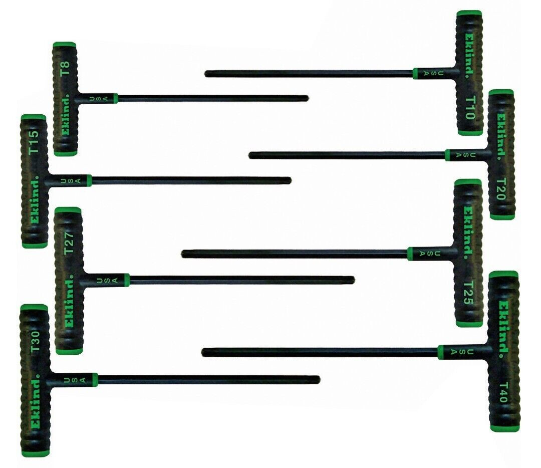Eklind Torx T Handle Wrench Set 8pc T8-T40 68988 9