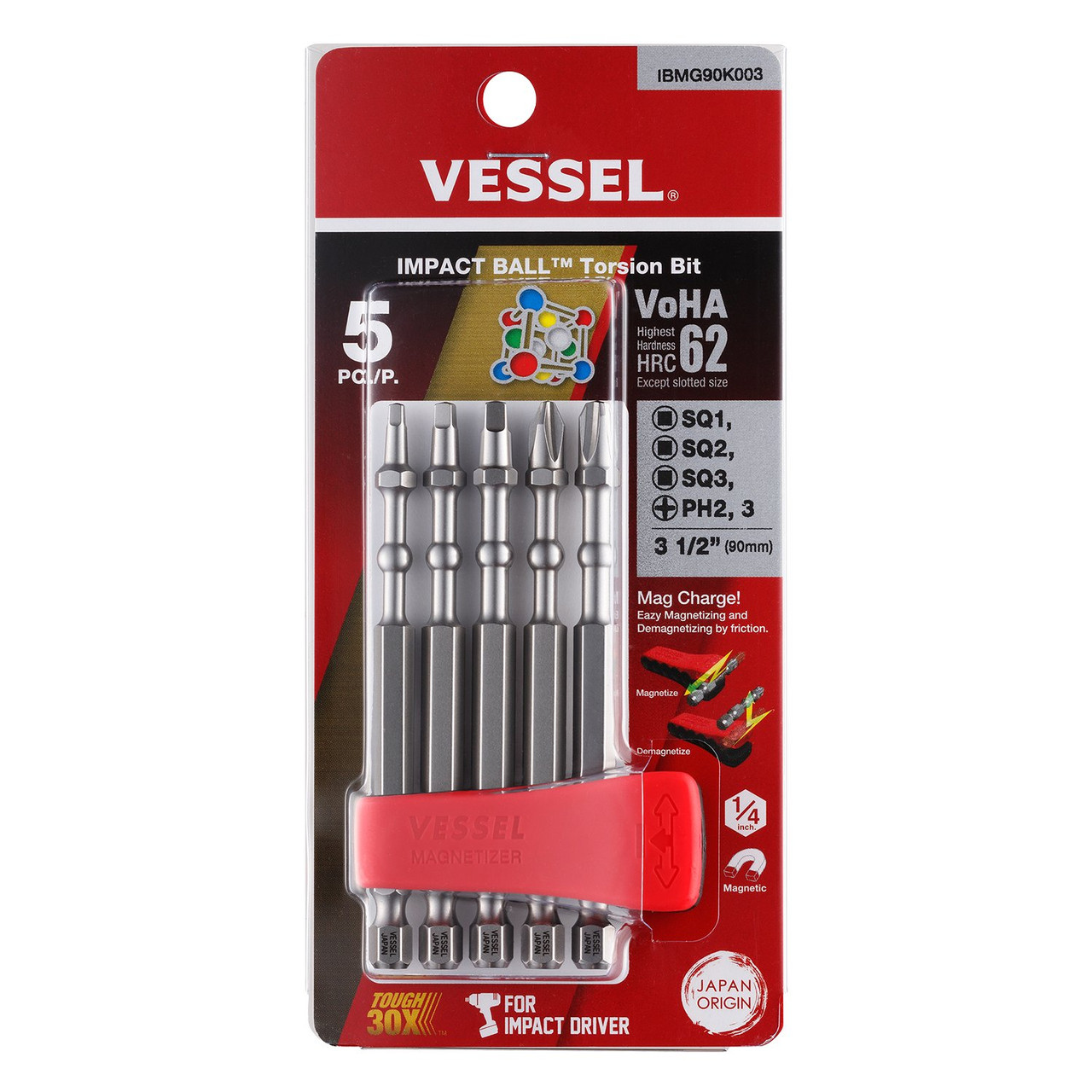 Vessel Impact Bit Set 3-1/2