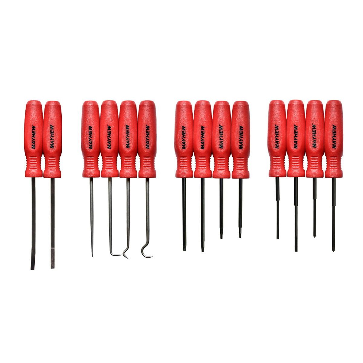 Mayhew 14pc Screwdriver Hook and Pick Set Micro Torx Phillips