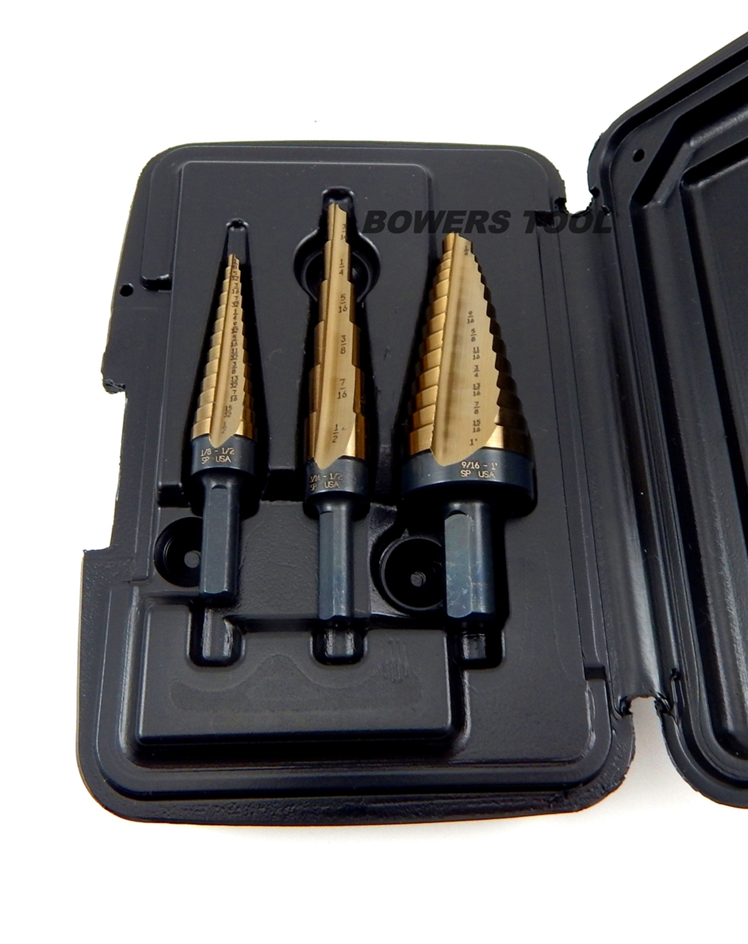 Norseman 3 pc Ultra Step Unibit Drill Bit Set HIMoly M7 1/81in USA