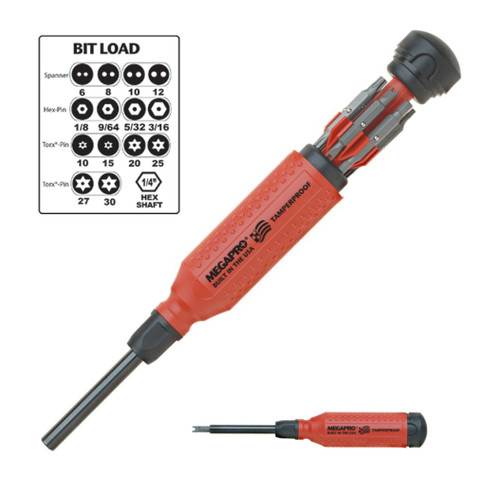 usaページ Megapro Original & Tamperproof Multi Bit Screwdriver Set Torx Hex