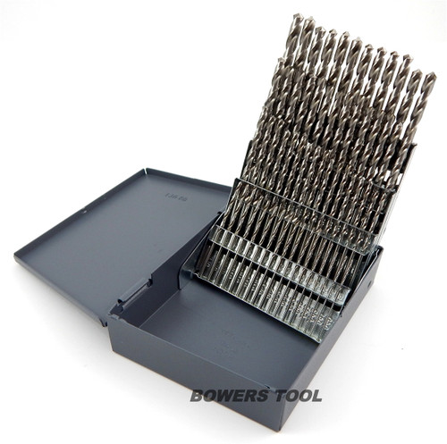 Norseman 60 pc HI-Moly M7 NUMBER Wire Gauge Drill Bit Set w Index #1-60 USA J-60