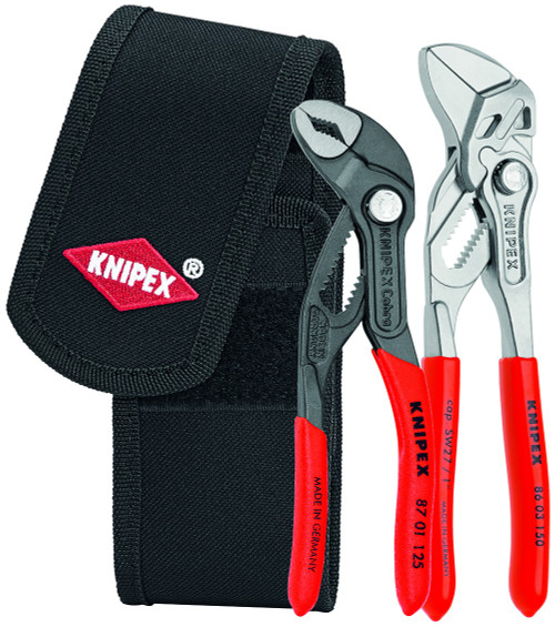 Knipex Mechanic Pliers Set Curved Bent Angled Hose Grip 3pc 8 9K008012 US  - Bowers Tool Co.