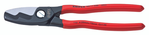 Knipex 8" Cable Wire Cutter Shears Twin Edge Adjustable Joint 9511200