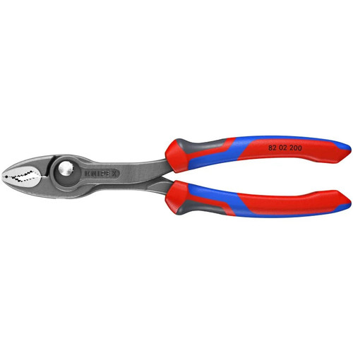 Knipex TwinGrip Pliers 8" Adjustable Slip Joint Comfort Grip Plier 8202200