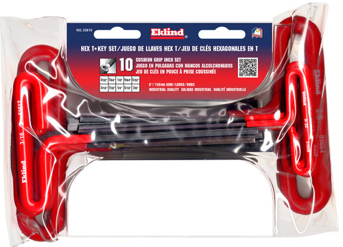 Eklind T Handle Hex Wrench Set 60614 SAE 13pc 5/64