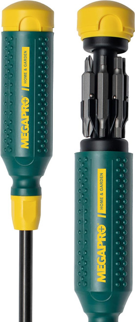 Megapro Original Multi Bit Screwdriver 15 in 1 Home and Garden Green, Yellow USA